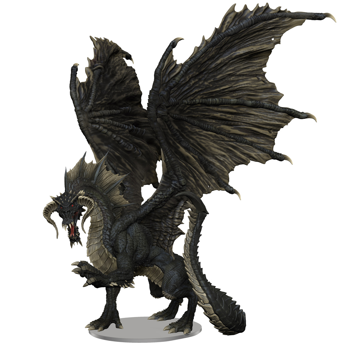 WizKids D&D Minis Adult Black Dragon Premium Figure New 