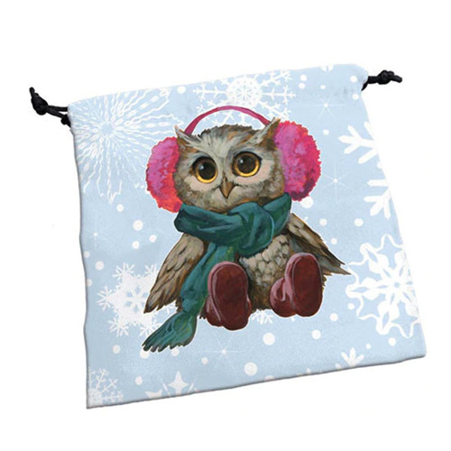 Festive Owl Deluxe Dice Bag