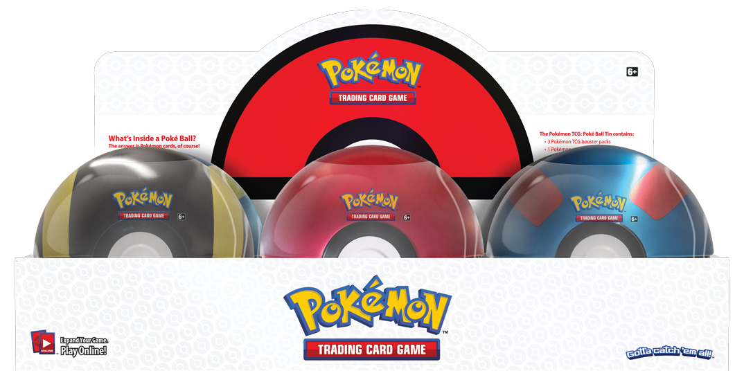2020 Pokemon TCG Ultra Poke Ball Tin W/ 3 Booster Packs/ Ship TDY for sale online