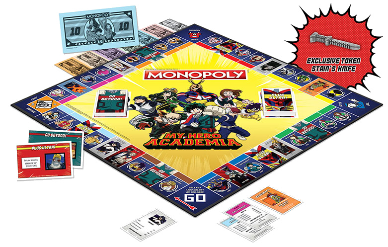 My Hero Academia Monopoly setup