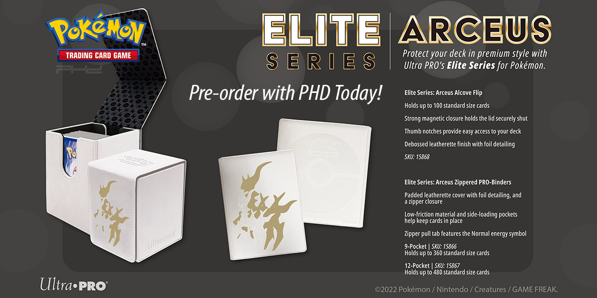 Ultra Pro Pokemon Elite Series : Classeur PRO à fermeture éclair Arceus 12  poches