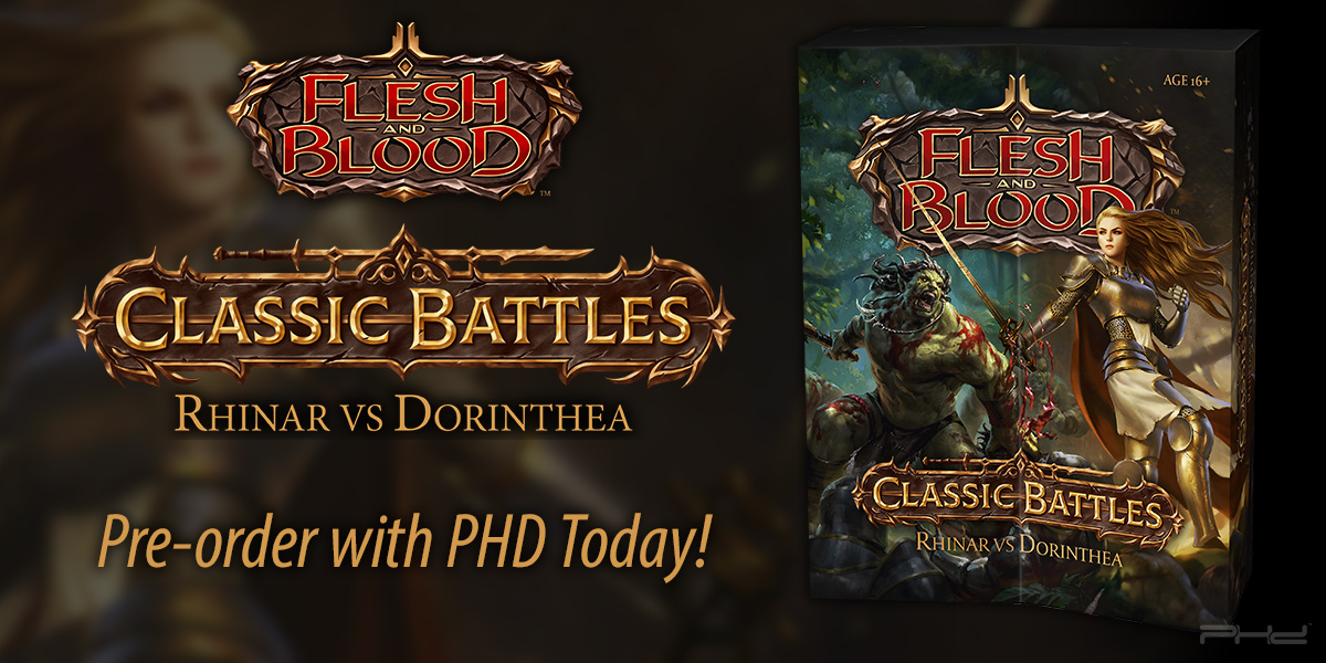 Flesh and Blood Classic Battles: Rhinar vs. Dorinthea — Legend