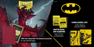 Dragon Shield: Batman Accessories & New Blood Red Matte Sleeves — Arcane Tinmen