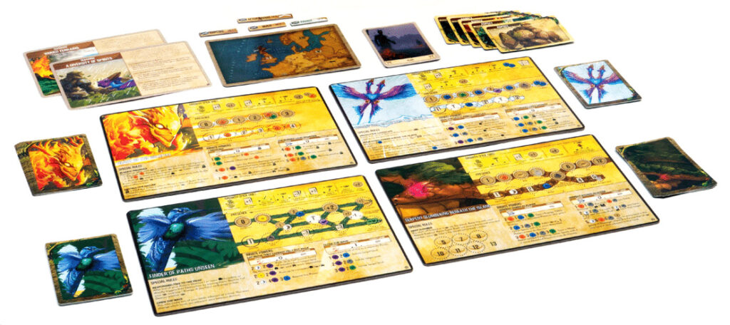 Spirit Island: Feather and Flame components