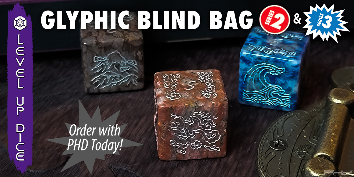 Glyphic Blind Bag, Series 2 & 3 — Level Up Dice