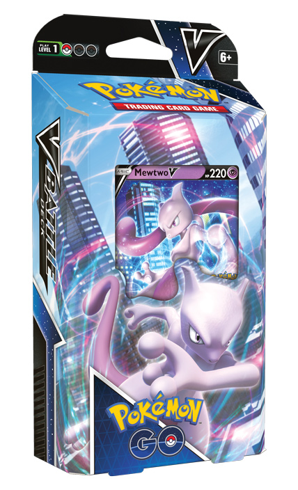 Pokemon GO Mewtwo V Battle Deck (60 Cards, 3 Reference Cards, Playmat &  More) 