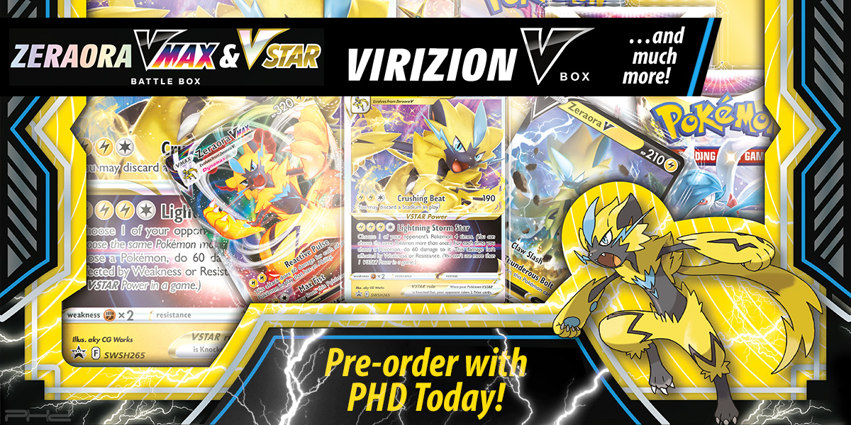 Pokémon TCG: V Battle Deck—Zeraora vs. Deoxys, Hidden Potential Tins, &  Much More! - PHD Games