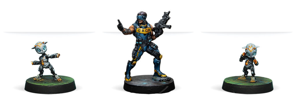 Infinity: Gangbuster (Hacker) miniatures