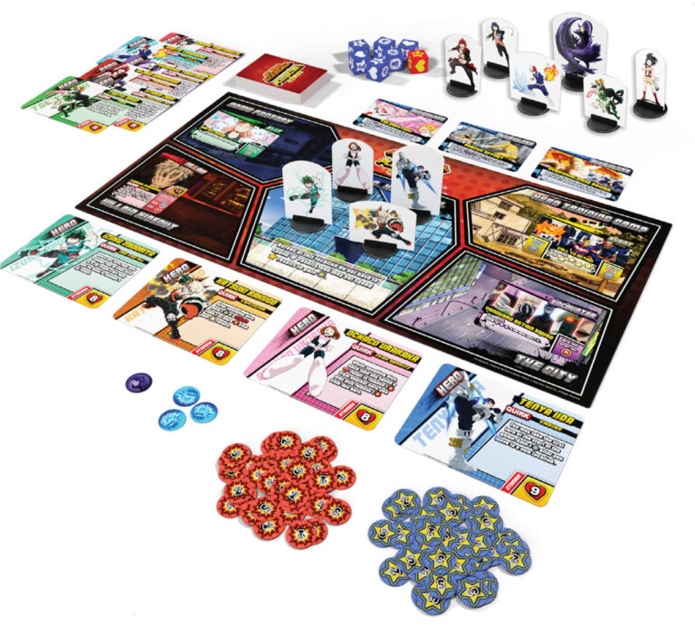 My Hero Academia: Plus Ultra! Board Game setup