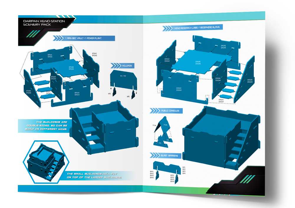 Infinity: Darpan Xeno-Station Scenery Pack blueprints
