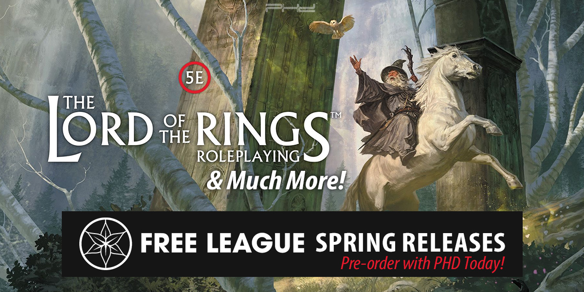 The Lord of the Rings 5E, MÖRK BORG Ikhon, & More Spring Releases from Free League