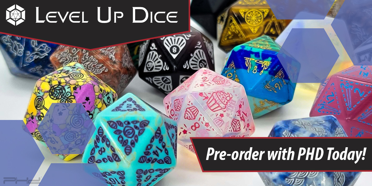 Glyphic Blind Bag, Series 3 — Level Up Dice