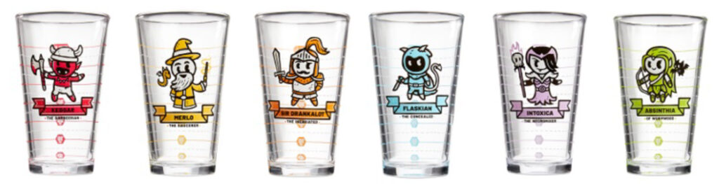 Heroes of Barcadia: Base Game Pint Glass Set