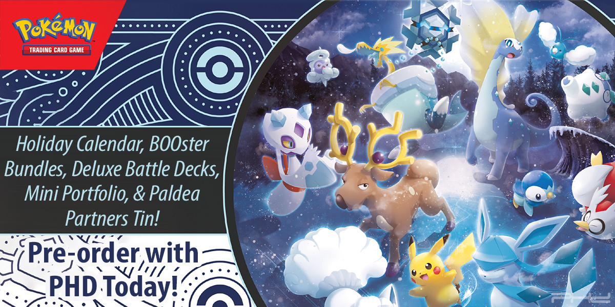 Pokémon TCG Holiday Calendar 2023, Paldea Partners Tin, & More! PHD Games