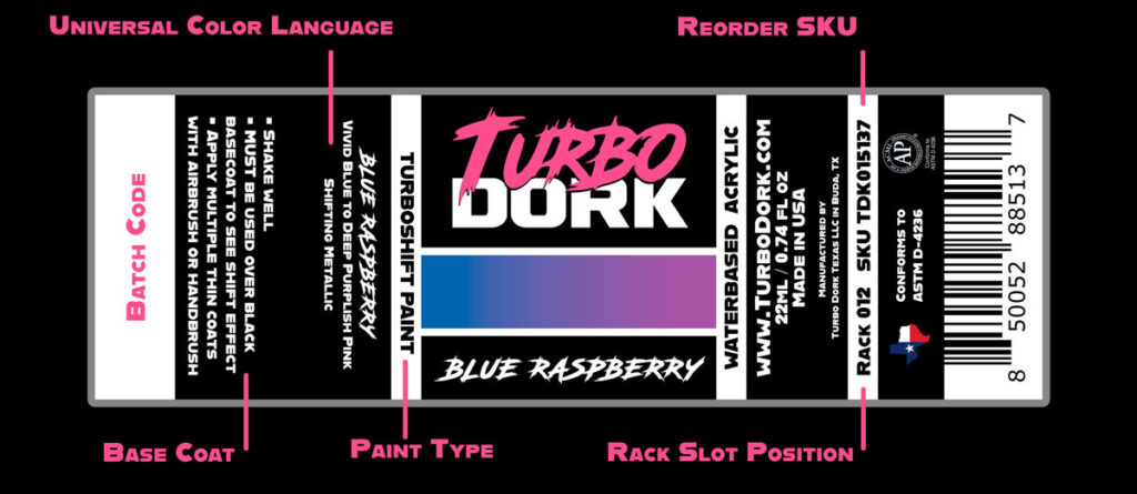 Turbo Dork Remix new bottle label