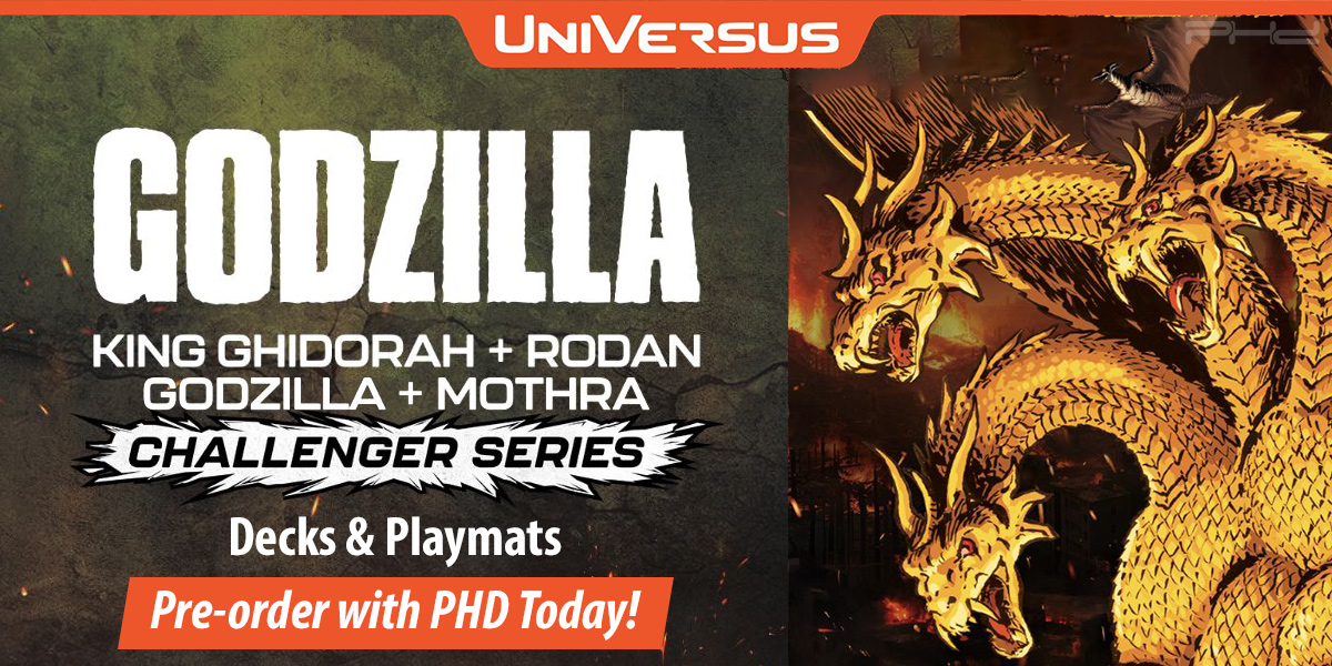 UniVersus CCG: Godzilla Challenger Series Decks & Playmats — UniVersus Games
