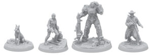 Fallout: Miniatures- Hollywood Heroes renders