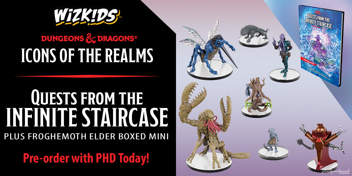 D&D Icons of the Realms: Quests from the Infinite Staircase & Froghemoth Elder — WizKids