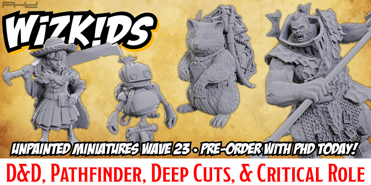 Unpainted Miniatures, Wave 23 — WizKids