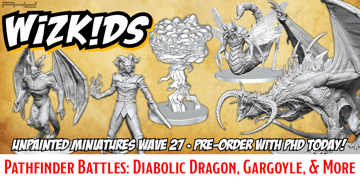 Pathfinder Battles Unpainted Miniatures, Wave 27 — WizKids