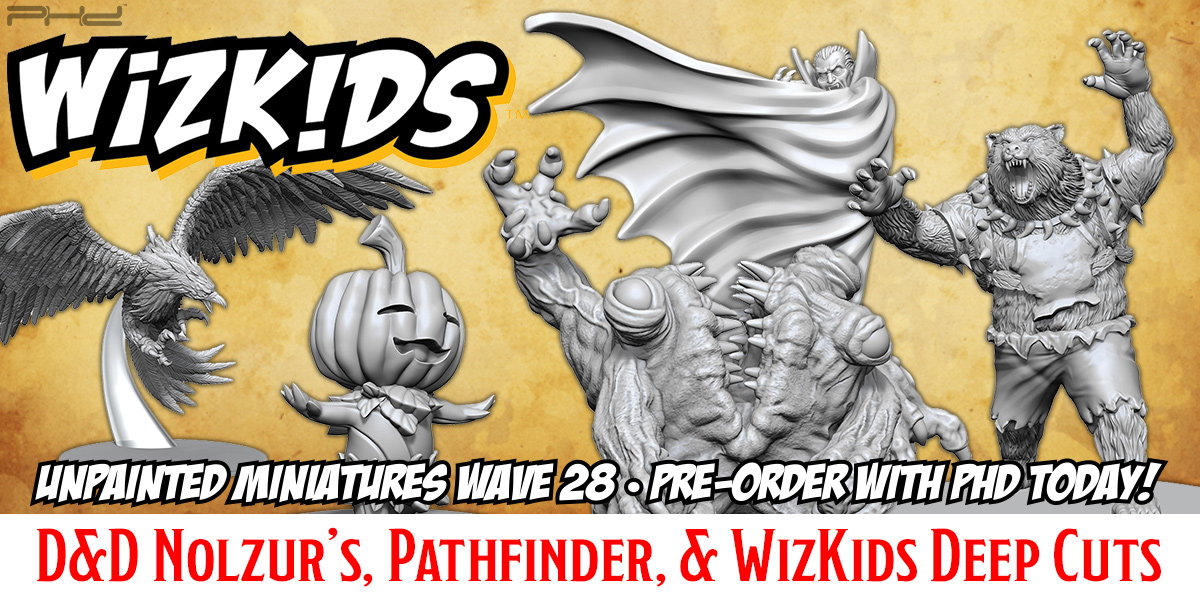 Unpainted Miniatures, Wave 28 — WizKids