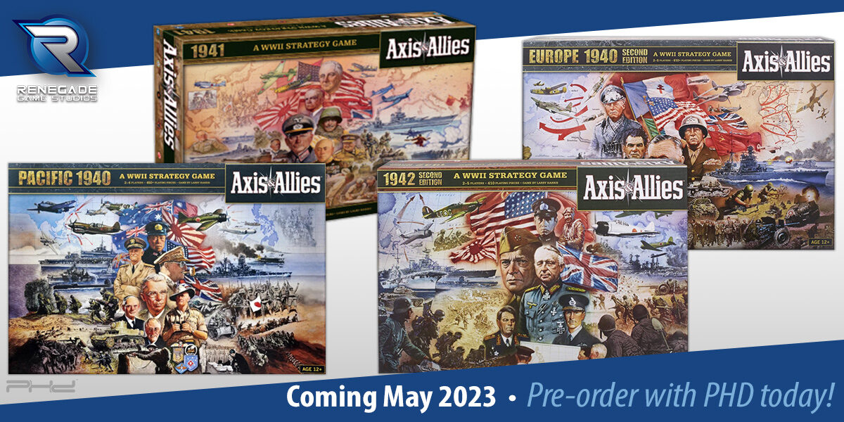 Axis & Allies: 1941, 1942, & More — Renegade Game Studios - PHD Games