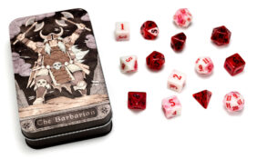 RPG Class Dice: Barbarian Set Tin