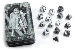 RPG Class Dice: Fighter Set Tin