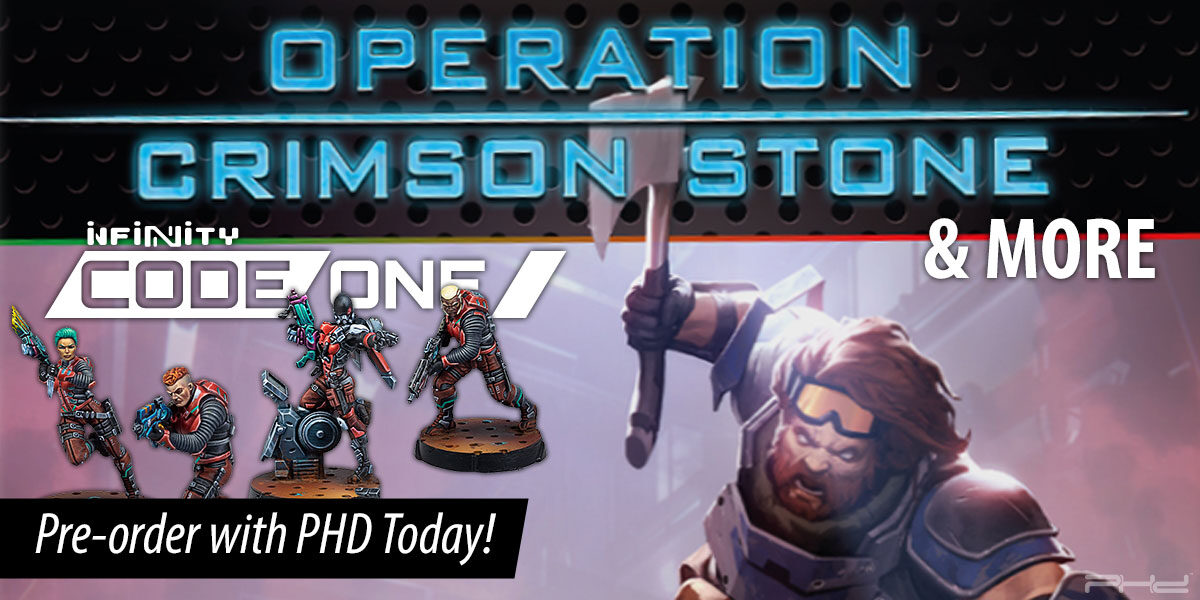 Infinity Codeone: Operation Crimson Stone & More — Corvus Belli