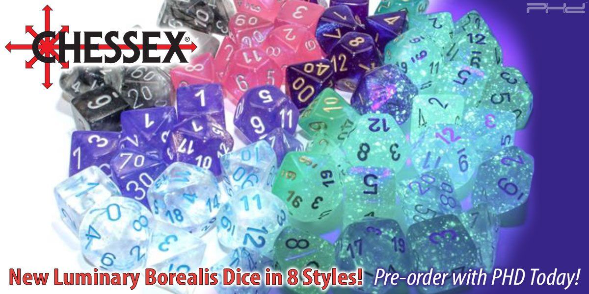 New Borealis Luminary Dice Sets — Chessex