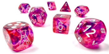 Nebula® Polyhedral Black Light Special/white 7-Die Set (with bonus die)