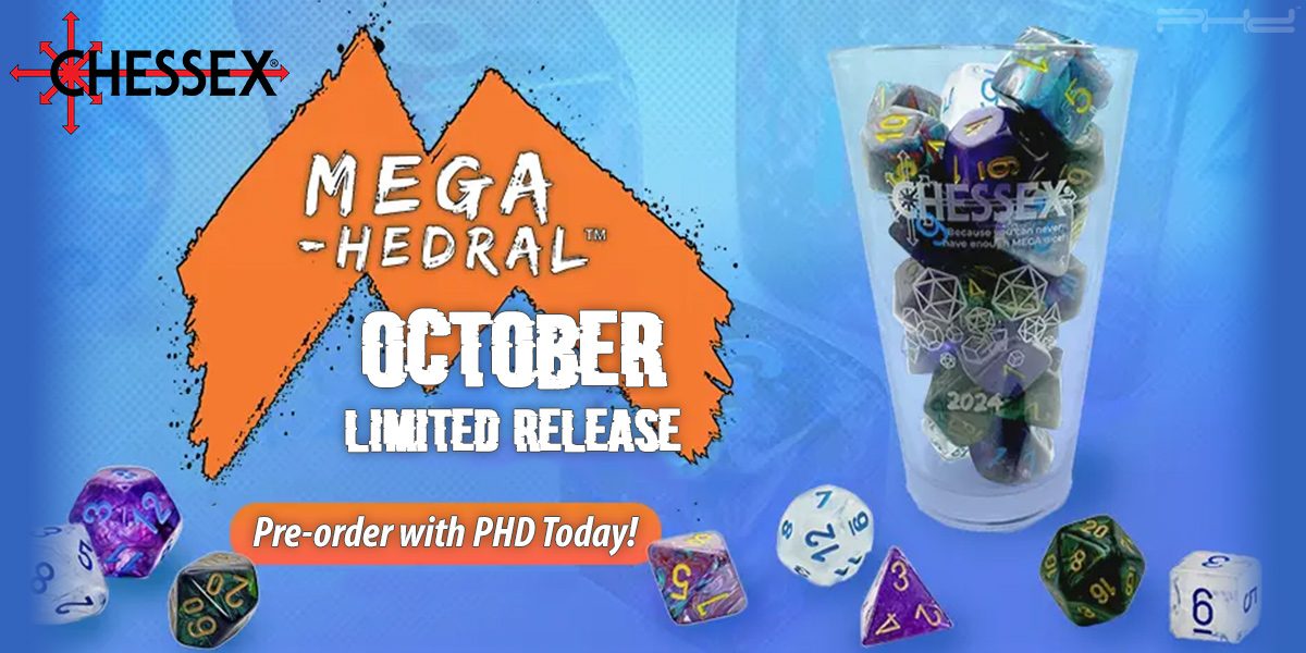 Limited-Release October Megahedral Dice — Chessex