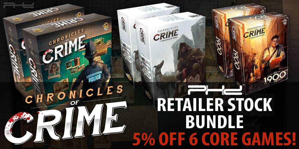Chronicles of Crime Retailer Stock Bundle — Lucky Duck Games