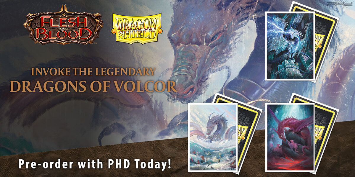 Dragon Shield: Flesh and Blood, Dragons of Volcor Sleeves — Arcane Tinmen