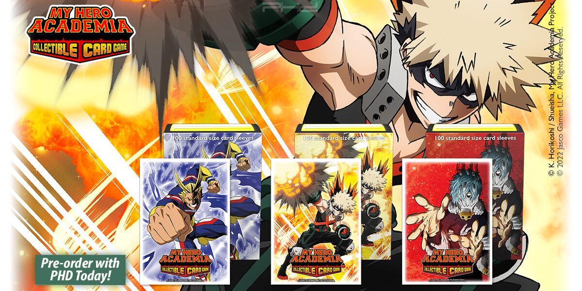 All Might, Bakugo, & Shigaraki Dragon Shield Sleeves — Arcane Tinmen