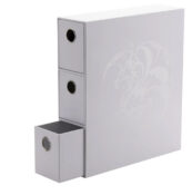 Dragon Shield: Fortress Card Drawers- White, slightly open