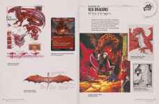 Dragon Delves, sample spread: Red Dragons