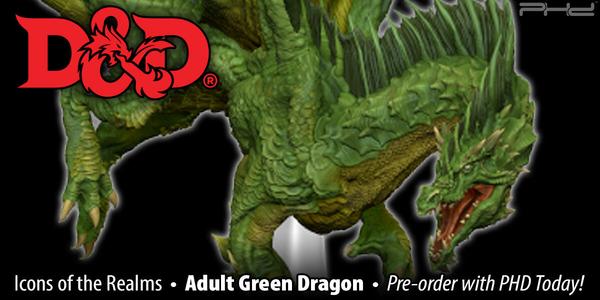 D&D Icons of the Realms: Adult Green Dragon Premium Figure — WizKids