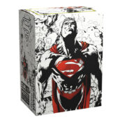 Dragon Shield Sleeves: Standard Dual Matte "Superman Core" Red/White (100 ct.) box