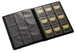 Dragon Shield Binder: Card Codex Portfolio 360- 'Dark Knight' open