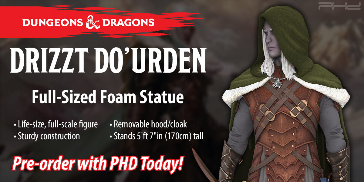 Dungeons & Dragons: Full-Sized Drizzt Foam Statue — WizKids