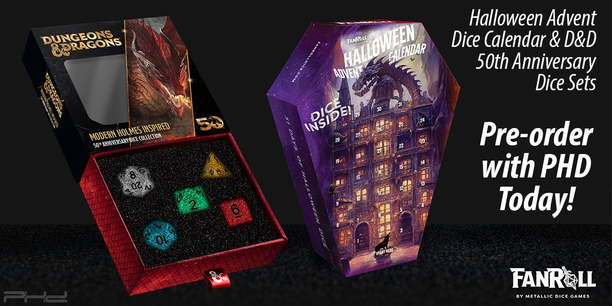 Halloween Advent Dice Calendar & D&D 50th Anniversary Dice Sets — Fanroll
