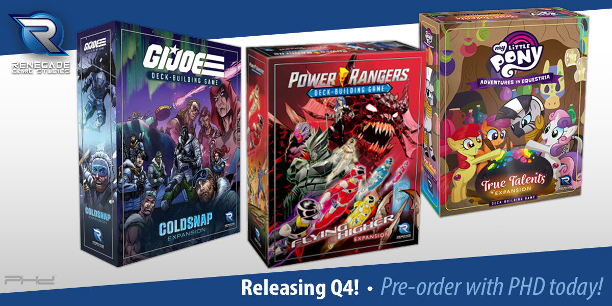 GI Joe, Power Rangers, & My Little Pony Deck-Building Expansions — Renegade Game Studios