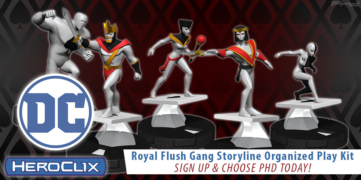 DC HeroClix: Royal Flush Gang Storyline Organized Play Kit — WizKids
