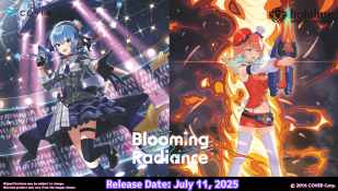 Hololive OCG: Blooming Radiance Booster Display splash
