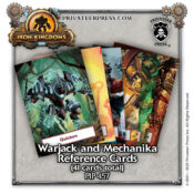 Iron Kingdoms: Requiem Warjack and Mechanika Reference Cards
