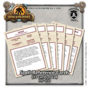 Iron Kingdoms: Requiem Spell Reference Cards