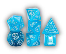 Power Up: Light Blue Cat's Eye Dice