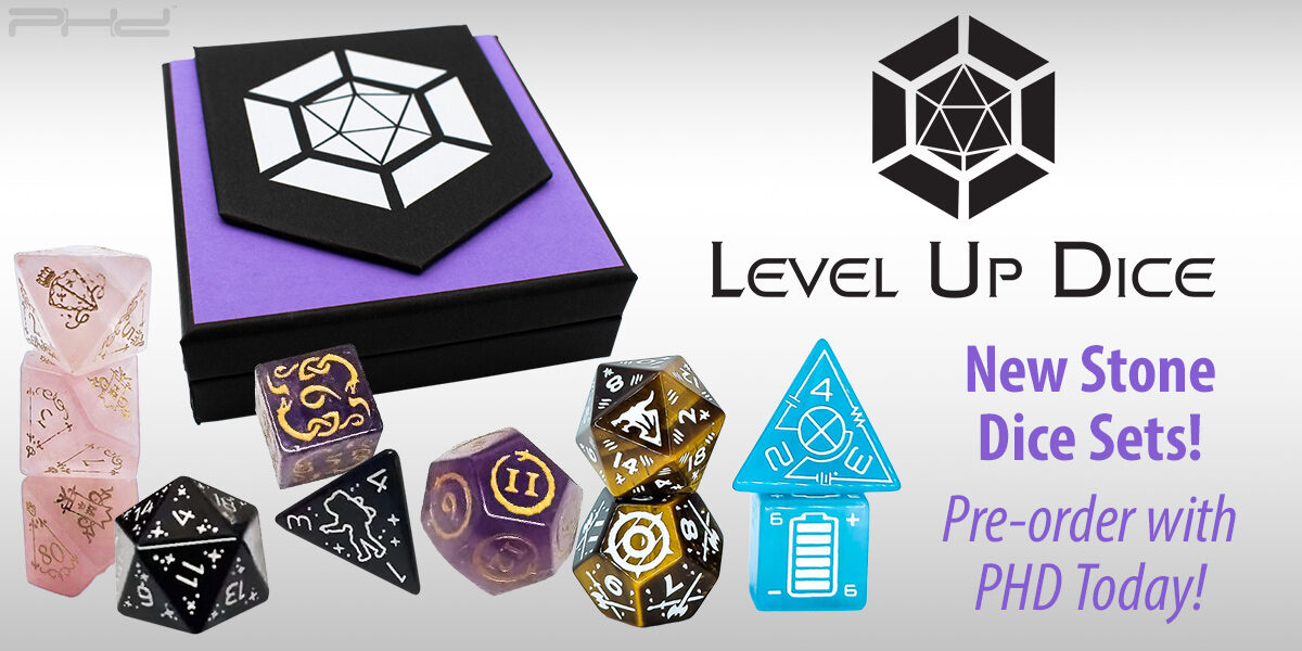 New Deluxe Stone Dice Sets — Level Up Dice