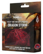 Dragon Storm Velvet Compartment Dice Bag: Dragon Scales Red (box)